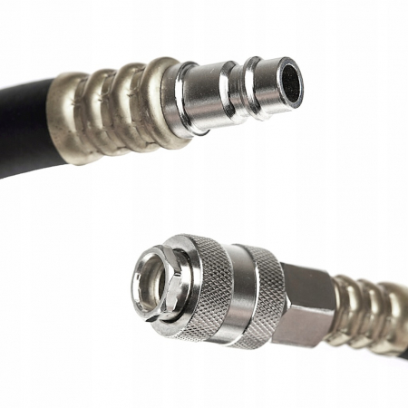 Furtun pneumatic 15 m 6x12mm 20 BAR cauciucat cu racorduri rapide, sertizat [2]
