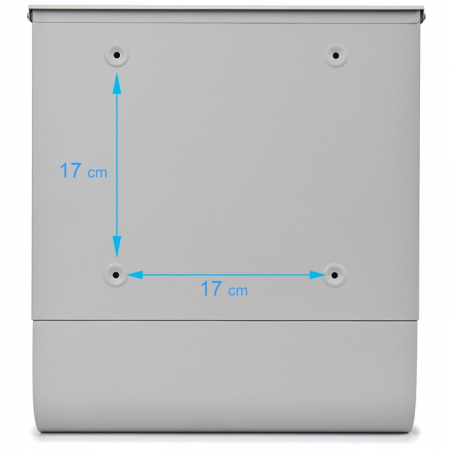 Cutie postala culoare aluminiu argintiu SN3631-4 [4]