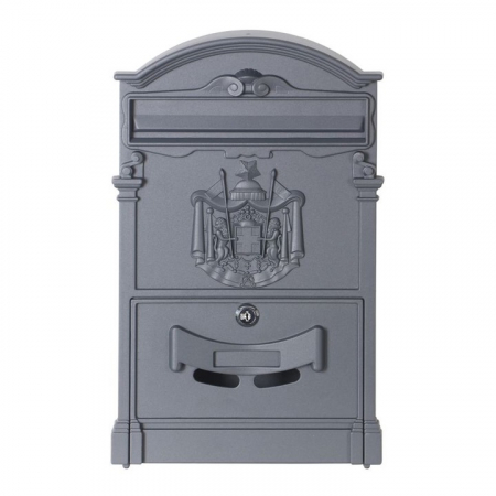 Cutie postala culoare antracit  din otel si aluminiu Stil retro european SN3663-5 [3]