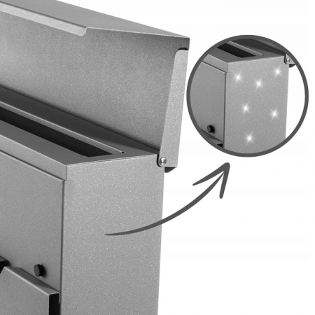 Cutie postala mare pentru scrisori si revista culoare aluminiu argintiu SN3642-4 [8]