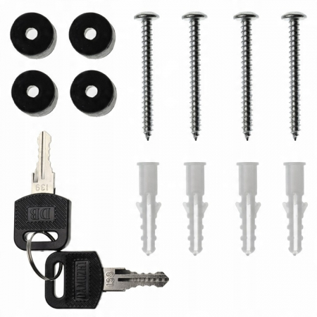 Cutie Postala Antracit cu Suport Ziare – Design Modern pentru Scrisori si Presa, Ideala pentru Casa [2]