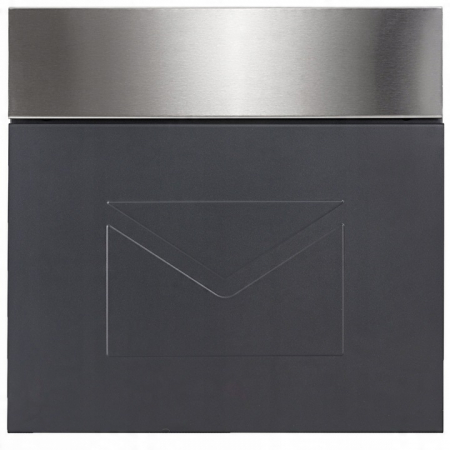 Cutie Postala Antracit cu Suport Ziare – Design Modern pentru Scrisori si Presa, Ideala pentru Casa [6]