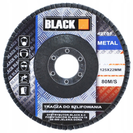 Disc Lamelar Frontal 125mm, Granulatie P40, Abraziv Premium din Zirconiu, Prindere 22.23mm, Viteza Maxima 13300 RPM, pentru Slefuire Otel, Inox, Lemn si Metal, [1]