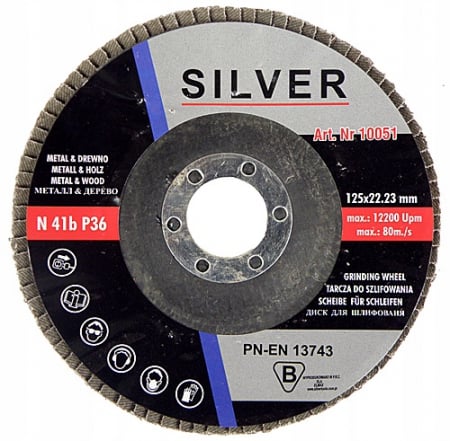 Scule si Unelte - Disc lamelar slefuit 125mm granulatie P36