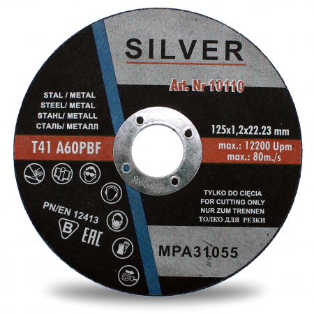 Polizoare - Disc pentru metal si inox  125 x 1.2 x 22.23