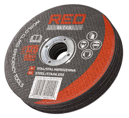 Discuri de Taiere Corindon RED TECHNIC 125 mm | Taiere Ultra-Rapida si Precisa a Metalului  125x1 mm [1]