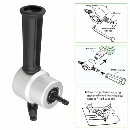 Dispozitiv Adaptor de Taiat sau Stantat Tabla pentru Masina de Gaurit [1]
