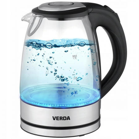 Fierbător ceainic electric din sticlă fără fir perfect pentru cafea, ceai si mancare instant! 1,7 L  2200W  SN0617L [2]