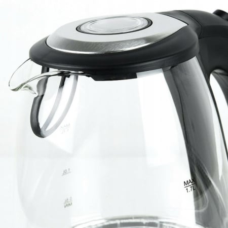 Fierbător ceainic electric din sticlă fără fir perfect pentru cafea, ceai si mancare instant! 1,7 L  2200W  SN0617L [4]