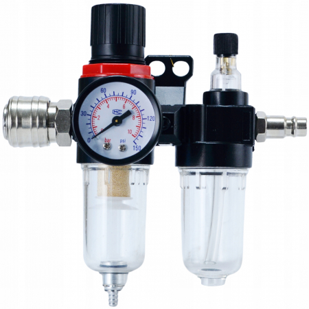 Filtru ulei  40 microni reductor aer 0,5-9 bar pentru compresor cu conectori rapizi [6]