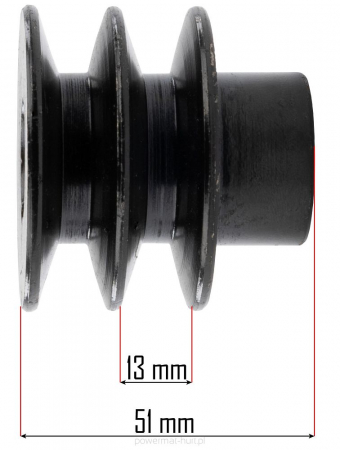 Fulie pentru motor cu ax de 20mm [2]