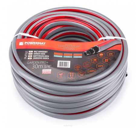 Furtun de apa gradina 3/4'' 50m 6 straturi 30 bar interval de temperatură: -25°C până la +60°C  rezistent UV [2]