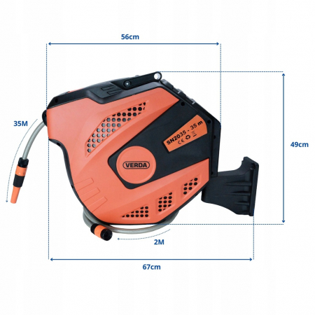 Furtun de gradina 20m, cu tambur + accesorii  SN2020 [4]
