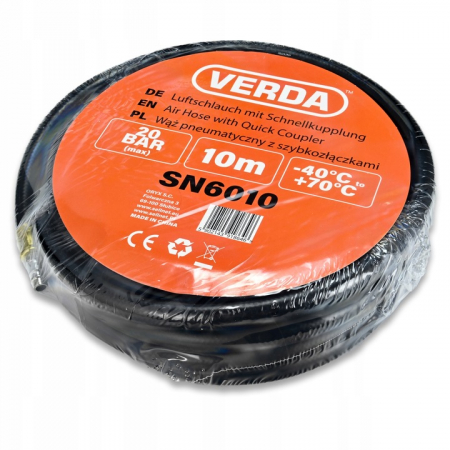 Furtun pneumatic de cauciuc cu insetie 10X17MM,  10 metri pentru compresor  SN6010 [4]