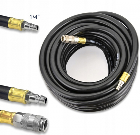 Furtun pneumatic de cauciuc cu insetie 10X17MM,  15metri pentru aer comprimat SN6011 [0]