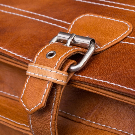 Geanta de umar, geanta messenger din piele de capra de cea mai buna calitate, PIELE NATURALA [2]