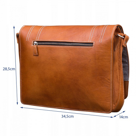 Geanta de umar, geanta messenger din piele de capra de cea mai buna calitate, PIELE NATURALA [1]