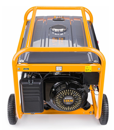 Generator profesional POWERMAT de 7.5 kW cu AVR și pornire electrică. Putere 15 CP, rezervor 24L. [2]