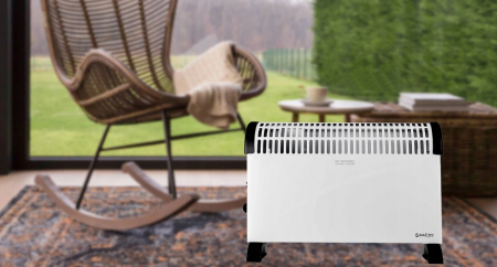 Incalzitor electric convector 2000W alb 52x34cm [8]
