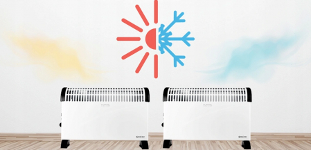 Incalzitor electric convector 2000W alb 52x34cm