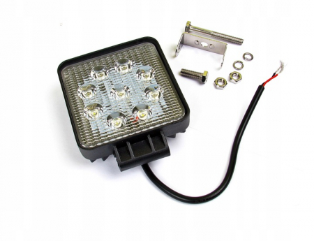 Accesorii Auto - Lampa de lucru proiector 9 LED 27W 12-24V  IP67       GROSIME CARCASA 40mm