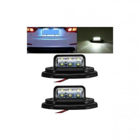 Set de 2 lampi  6 LED universale pentru numărul de înmatriculare  al camionului, remorcii sau platformei [6]
