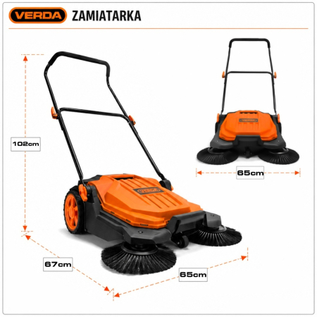 Matura Manuala Colector de Frunze si Resturi Verda SN1301Z, 65 cm, Recipient 20L [1]