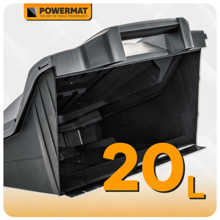 Maturatoare manuala Powermat PM-ZR-650M – 65 cm, 20L, fara fir, pentru curatarea aleilor, teraselor si garajelor [2]