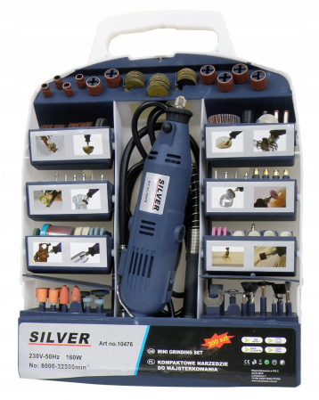 Polizoare - Mini freza biax  160W pentru slefuit  cu 300 accesorii