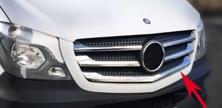 Ornament grila fata inox Mercedes  Sprinter 2013-2018 [1]