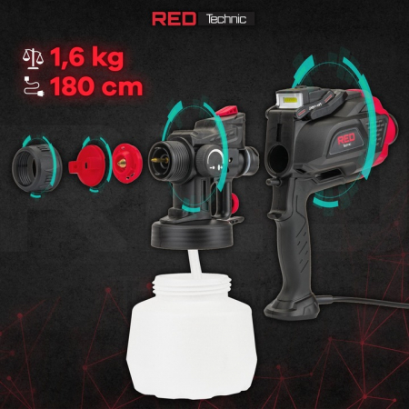 Pistol de vopsit electric 650W  3 duze de pulverizare [1]