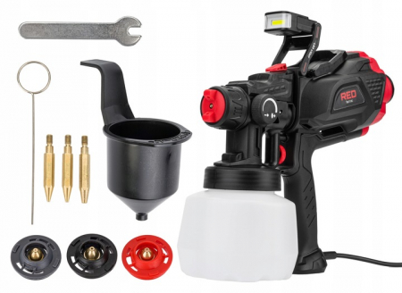 Pistol de vopsit electric 650W  3 duze de pulverizare [4]