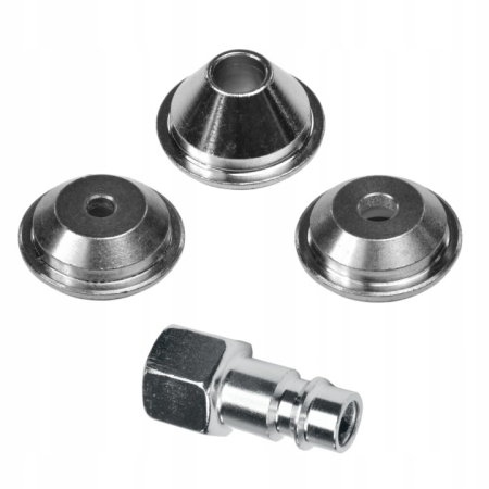 Pistol Pneumatic Profesional BLACK pentru Tencuiala Decorativa si Vopsit, Rezervor 5L, Corp Aluminiu, 3 Duze Inox (4/6/8mm), Presiune 4-8 BAR, Supapa cu Bila Inclusa [1]