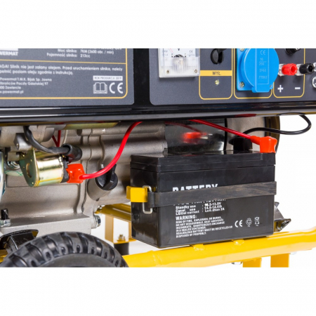 Generator de curent cu  ROȚI + pornire electrica  PM-AGR-3000KE-EL [10]