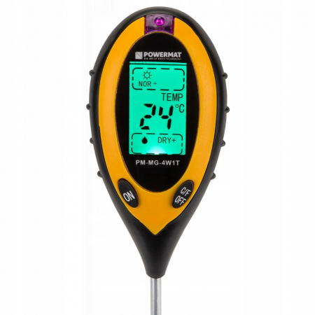 Aparat digital de analiza a solului 4 in 1, PH, umiditate, luminozitate, temperatura model premium [4]