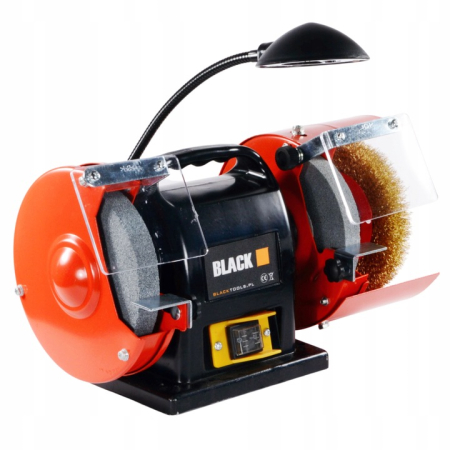 Polizor electric de banc 200W, 230V, 2950 RPM, disc șlefuit 150mm + perie 150mm [3]