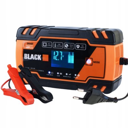Redresoare si Robot Pornire - Redresor Auto Automat cu Microprocesor 12V/24V BLACK (13510) – Incarcare, Diagnosticare si Reparare