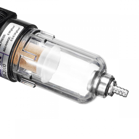 Reductor de presiune filtru de aer separator umiditate pentru compresor cu 2 cuple rapide 1/4" [11]