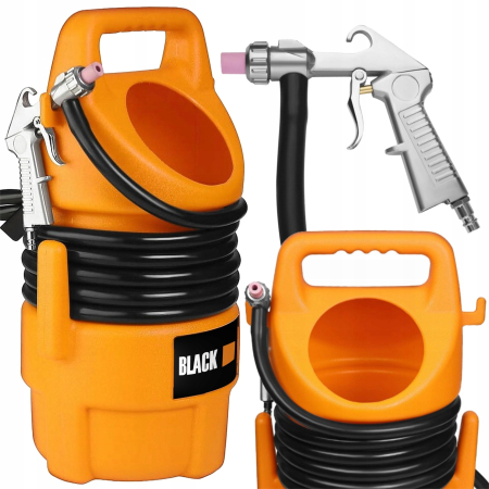 Scule si Unelte - Sablatoare Pneumatica Profesionala cu Sifon 10 Litri, Presiune 5.5 - 8.2 Bar, Furtun de Sablare 4.5 Metri, 4 Duze Ceramice Incluse (4-7mm), Greutate 2 kg, Model Anul 2026