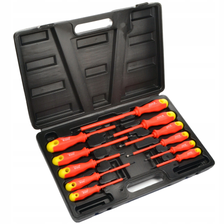 Set 11 Șurubelnițe Izolate Profesionale, Oțel Cr-V, Cu Geantă [3]