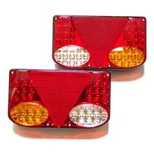Set 2 lampi led cu triunghi reflector pentru remorca [1]