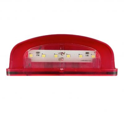 Set 2 X lampa numar 6 LED  plus 2 suplimentare 12-24V pentru camion remorca masina rosie [1]