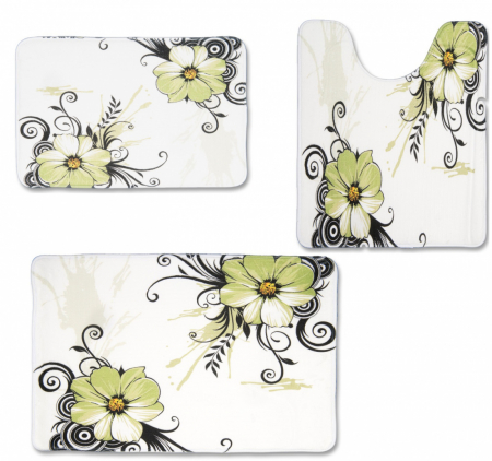 Casa si Gradina - Set  covorase pentru baie format din 3 piese , SN9962