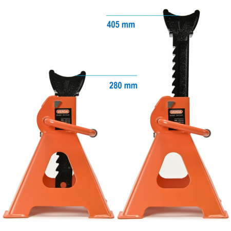 Set Cric hidraulic de 2,5 tone + doua suporturi cu o capacitate de ridicare de 3T [1]