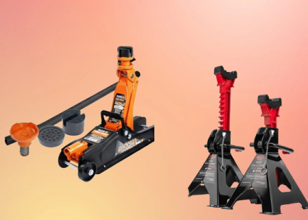 Set Cric hidraulic de 2,5 tone + doua suporturi cu o capacitate de ridicare de 3T [2]