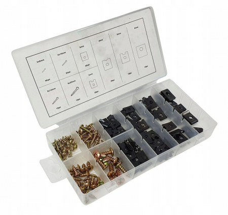 Scule Auto - Set de 170 piese elemente de fixare caroserie capitonaj plastic si metal