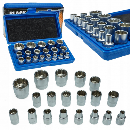 Trusa Chei - Set de 19 chei tubulare bihexagonale 8-32  1/2