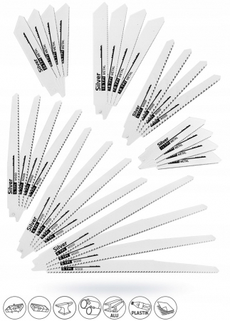Fierastrau Circular - Set de 28 buc lame fierastrau lemn metal plastic