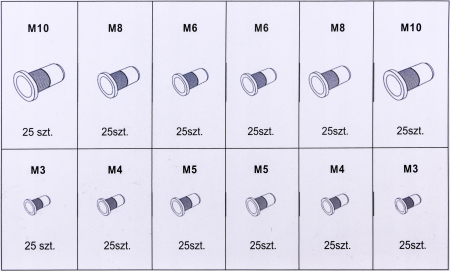 Set de 300 nituri filetate  M3-M10 [1]