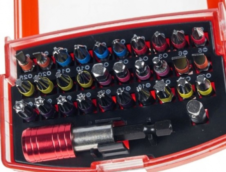 Set de 32 biti hexagoane si torx cu adaptor de surubelnita [3]